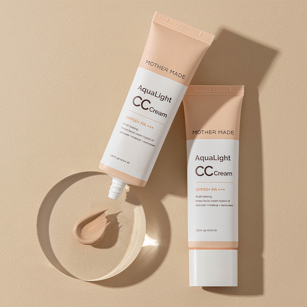 마더메이드 아쿠아라이트 CC크림 SPF50+ PA+++ 40ml x 2개 베이스메이크업 - 상품 이미지