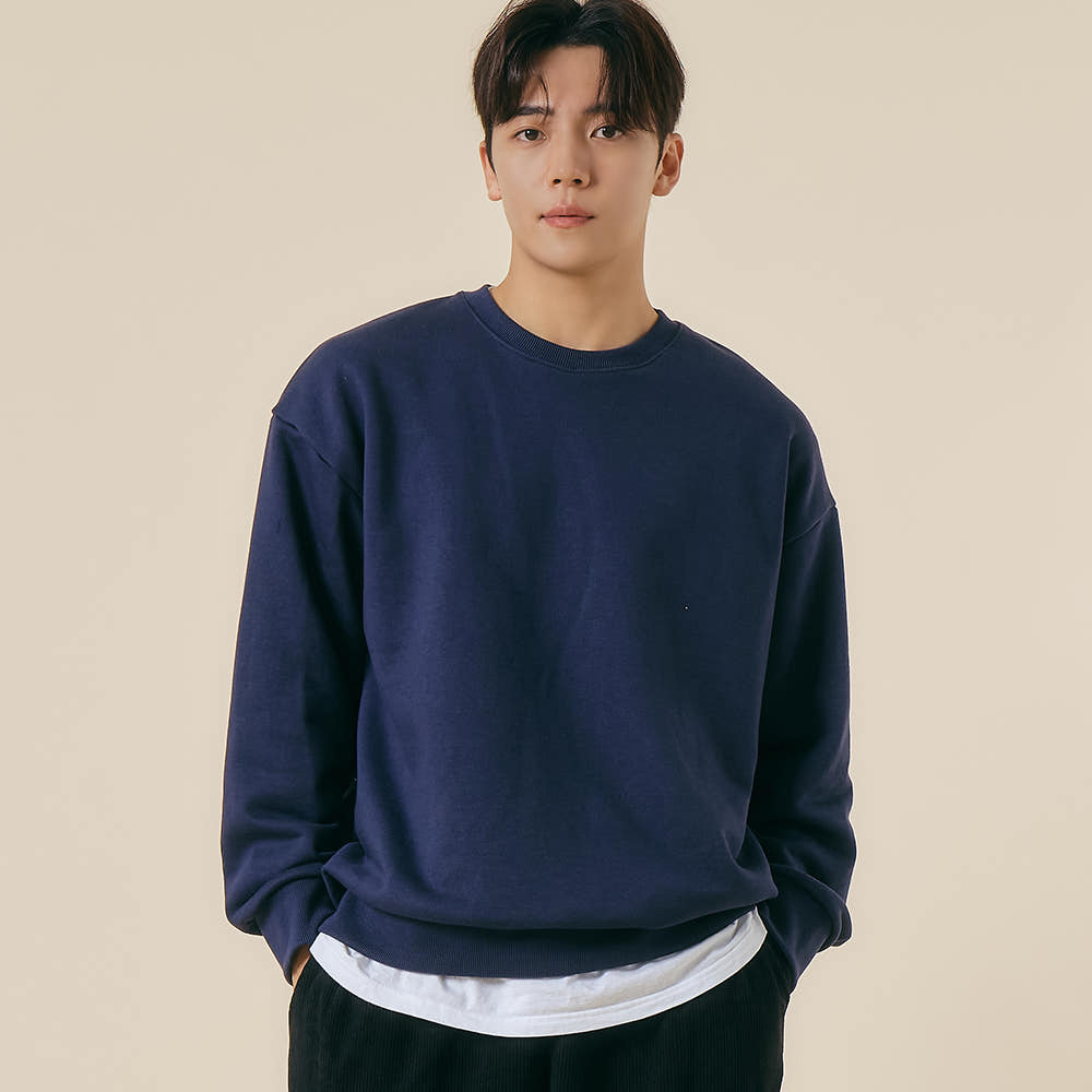 (기모버전추가) 남자 맨투맨 오버핏