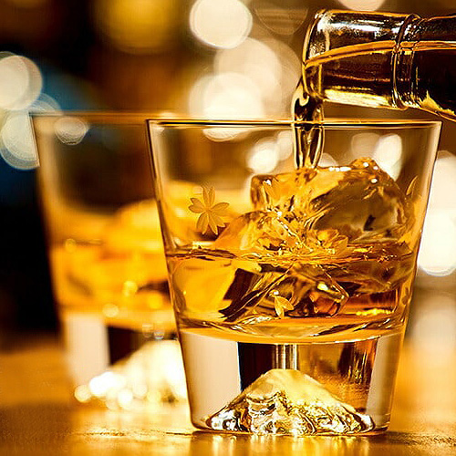 [타지마글라스 코리아] 일본 후지산 사쿠라키리코 위스키 사케잔 칵테일 하이볼 170ml