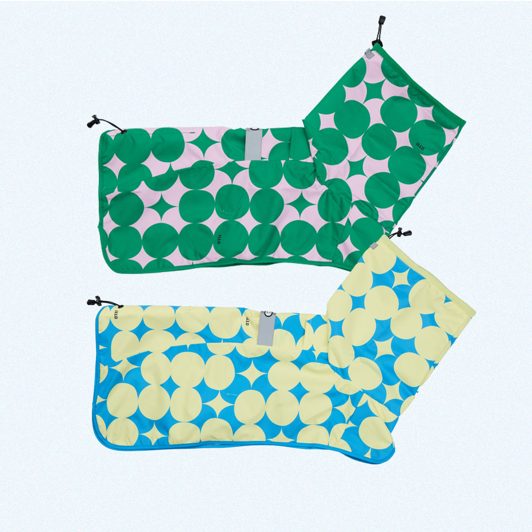 일로 루프 레인 코트 강아지 반려견 우비 비옷 바람막이 GREEN S