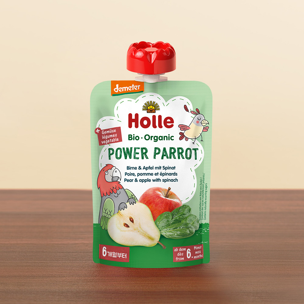 [6+6] 홀레 짜먹는 아기퓨레 유기농 이유식 (파우치/과일퓨레) 바나나라마