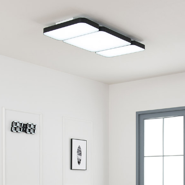 LED 거실등 커브드 시스템 120W (1+2+1) 블랙 주광색 - 상품 이미지