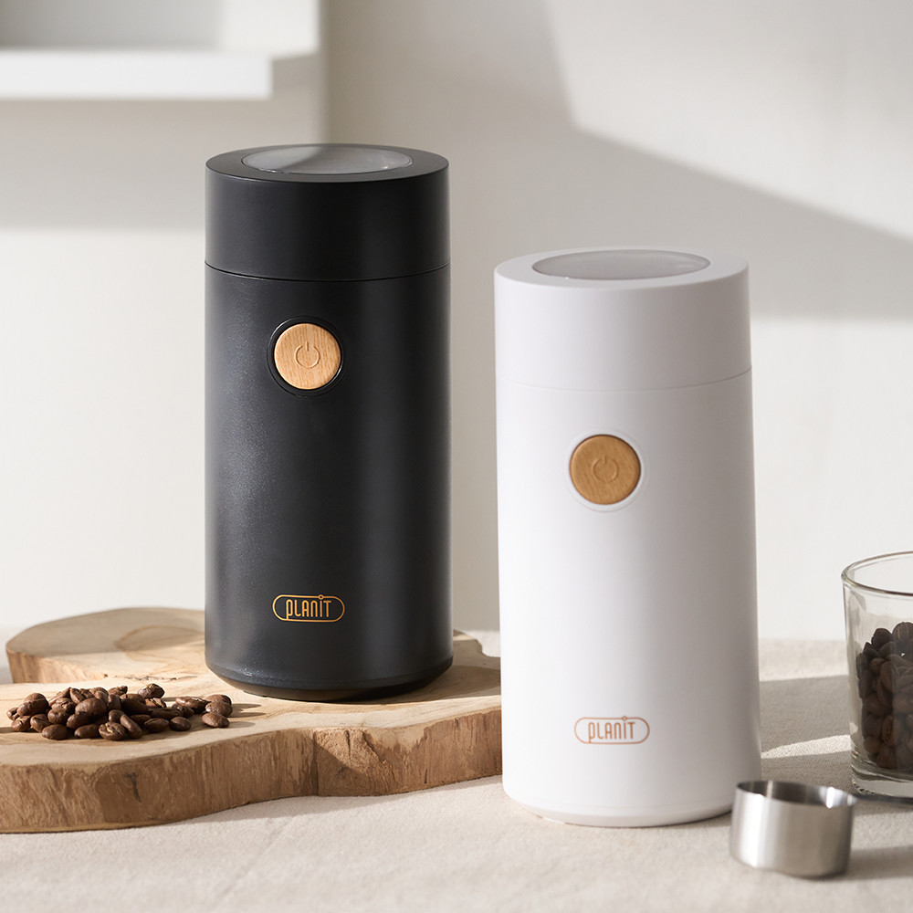 플랜잇 커피 그라인더 가정용 원두 전동 분쇄기 노르딕