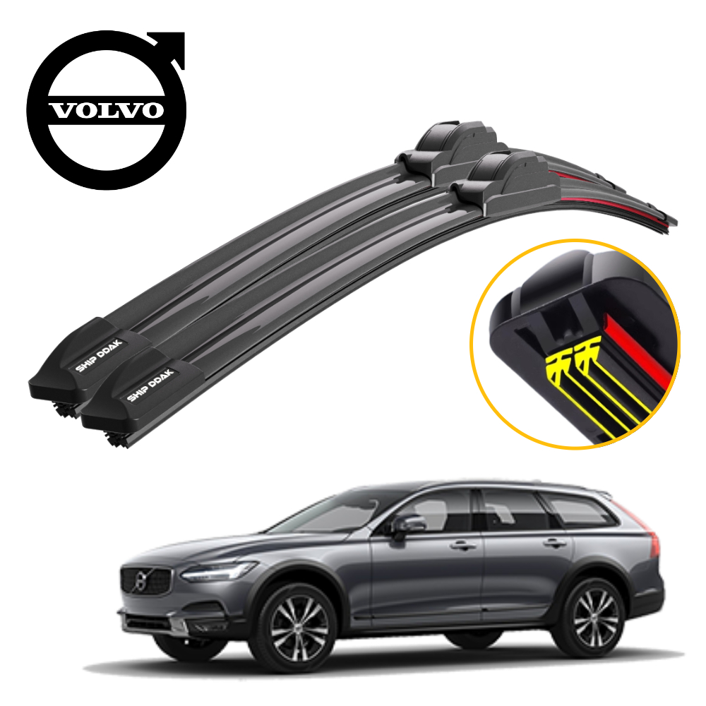 1+1 쉽딱 볼보 V90 전차종 트리플X2 하이브리드 와이퍼 블레이드 윈도우브러쉬 - 메인 이미지