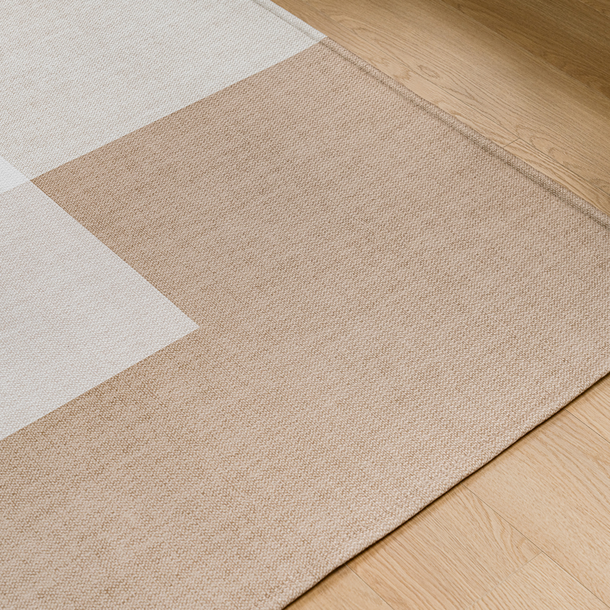 먼지없는 워셔블 사계절 거실 방수 러그, 브릭 베이지, 대형 200x145