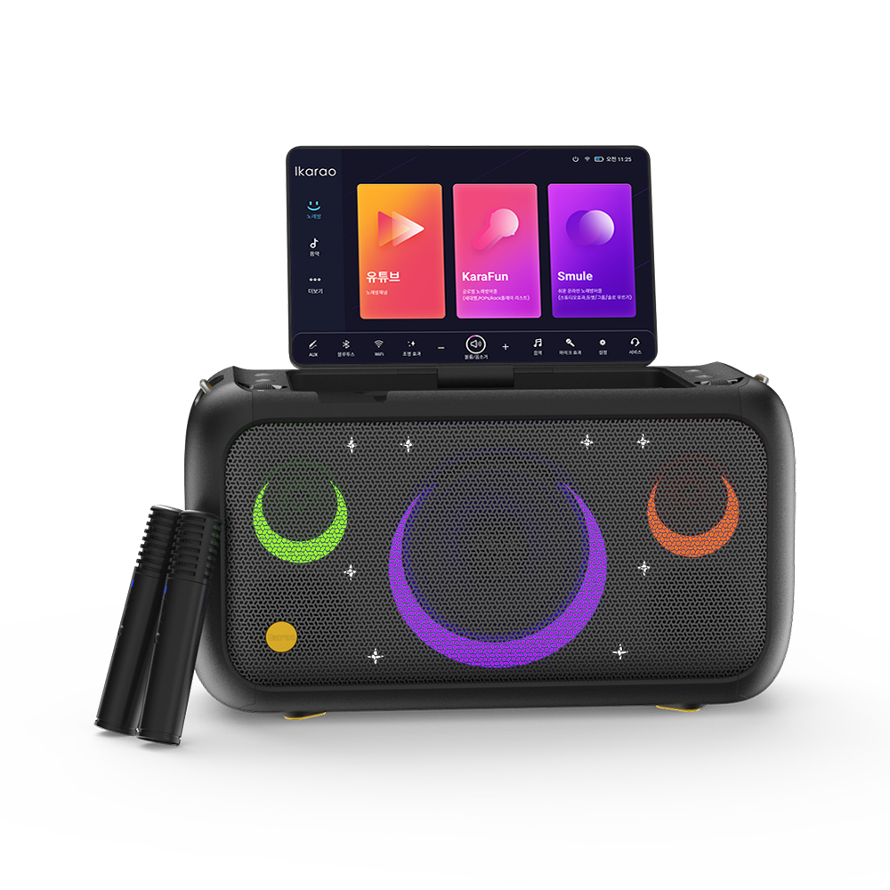 100W 휴대용 가정용 노래방기계 반주기 무선 마이크 Break X1