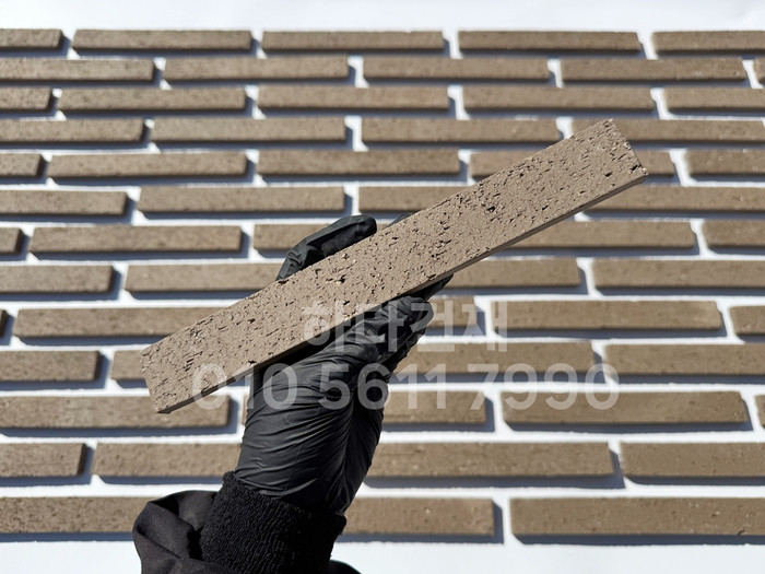 올라운더 점토타일 스틱 (슬림) 240x30x12T 애쉬브라운 / 하다건재