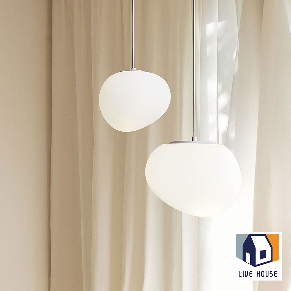 LED 식탁 포인트등 레일등 페블 펜던트조명 310mm - 상세 이미지 5
