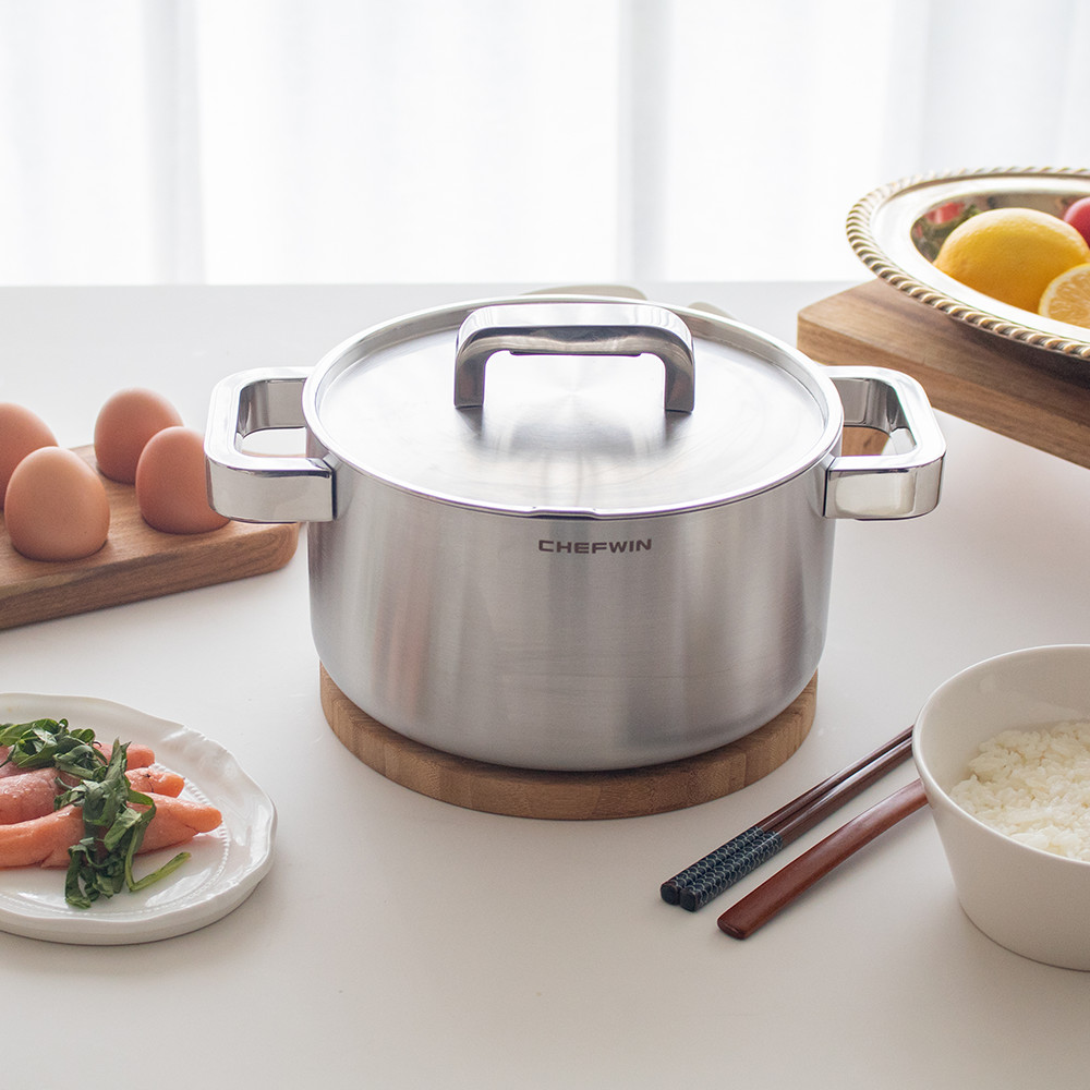 쉐프윈 316 인덕션 스텐 양수 국 냄비 16cm
