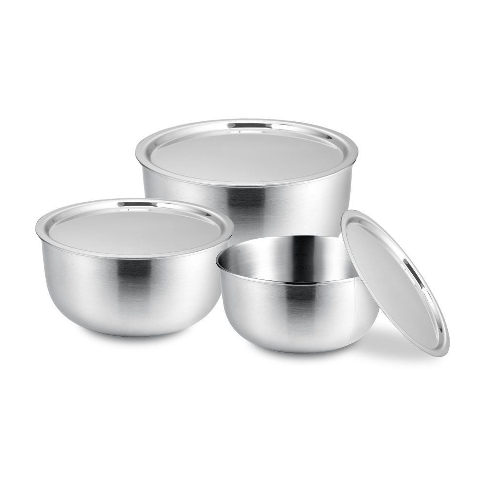 쿡에버 Cook304 스텐 믹싱볼 펀칭볼 2종세트 21cm~ /채반 쌀세척 - 상세 이미지 3