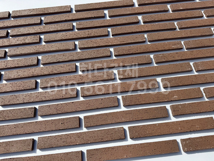 올라운더 점토타일 스틱 (슬림) 240x30x12T 초코브라운 / 하다건재