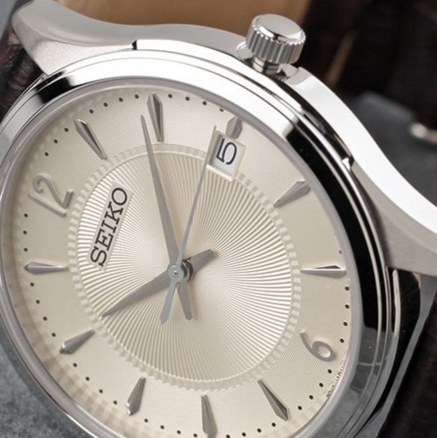 세이코 SEIKO 클래식 빈티지 남자 손목 캐주얼 드레스 시계 SUR421 - 상세 이미지 3