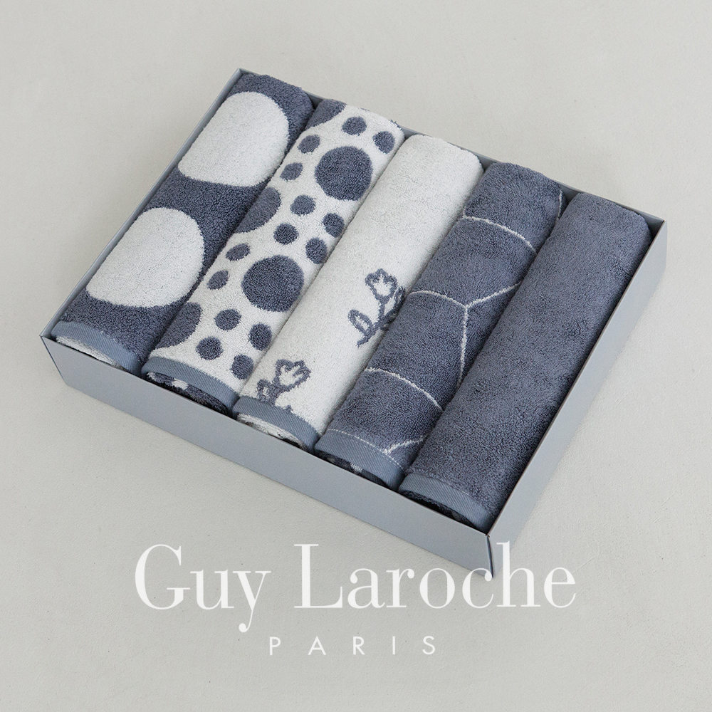 [5매세트] 기라로쉬 블랙라벨 뱀부타올 세트 먼지없는 호텔수건 부드러운 고급수건 200g