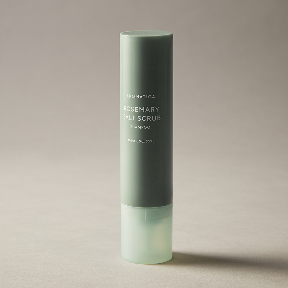 아로마티카 로즈마리 솔트 스크럽 샴푸 300G 두피 쿨링 지성 각질 케어 탈모 소금샴푸