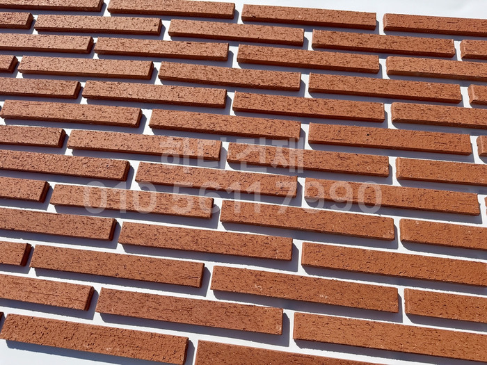 올라운더 점토타일 스틱 (슬림) 240x30x12T 레드 / 하다건재