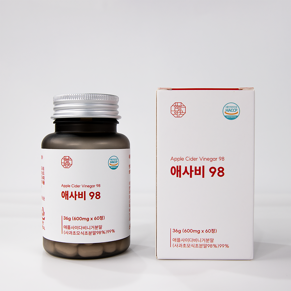 카보산 애사비 알약 캡슐 애플사이다비니거 유기산 말초산 식초 애사비98 - 상세 이미지 3