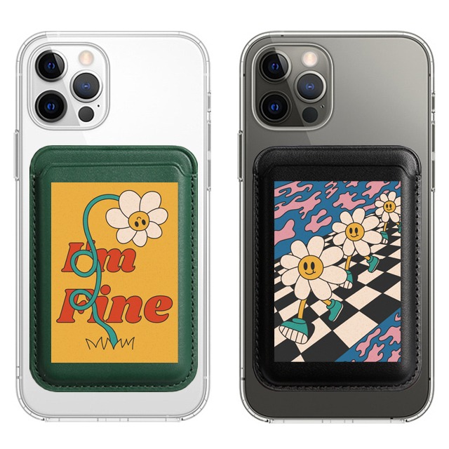 데이지 포스터 그림 맥세이프 카드지갑