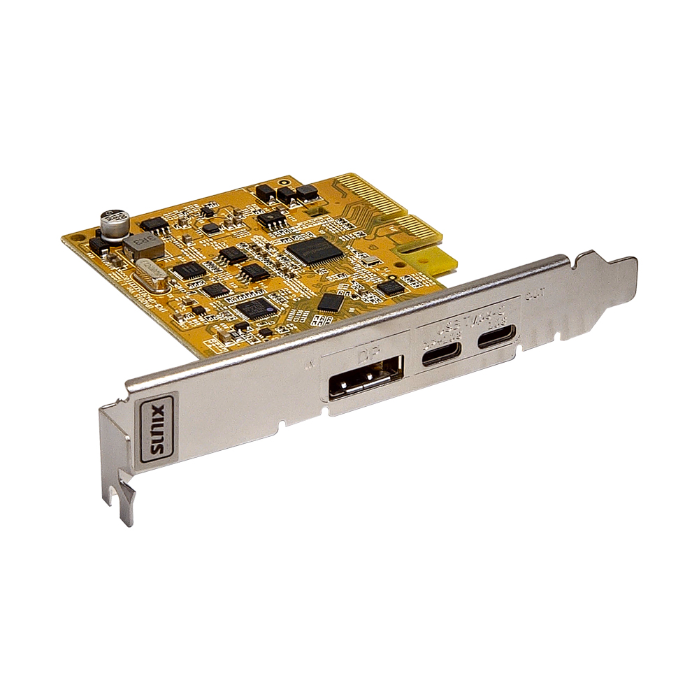 USB3.2 Type-C 2포트 DP Alt모드 PCI-E 확장카드/10Gbps/8K SUNIX UPD2018-B - 상세 이미지 2