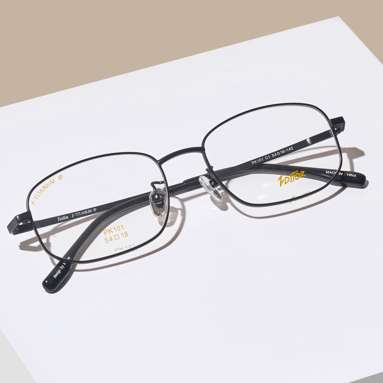 블루라이트차단 사각 가벼운 티타늄 안경테