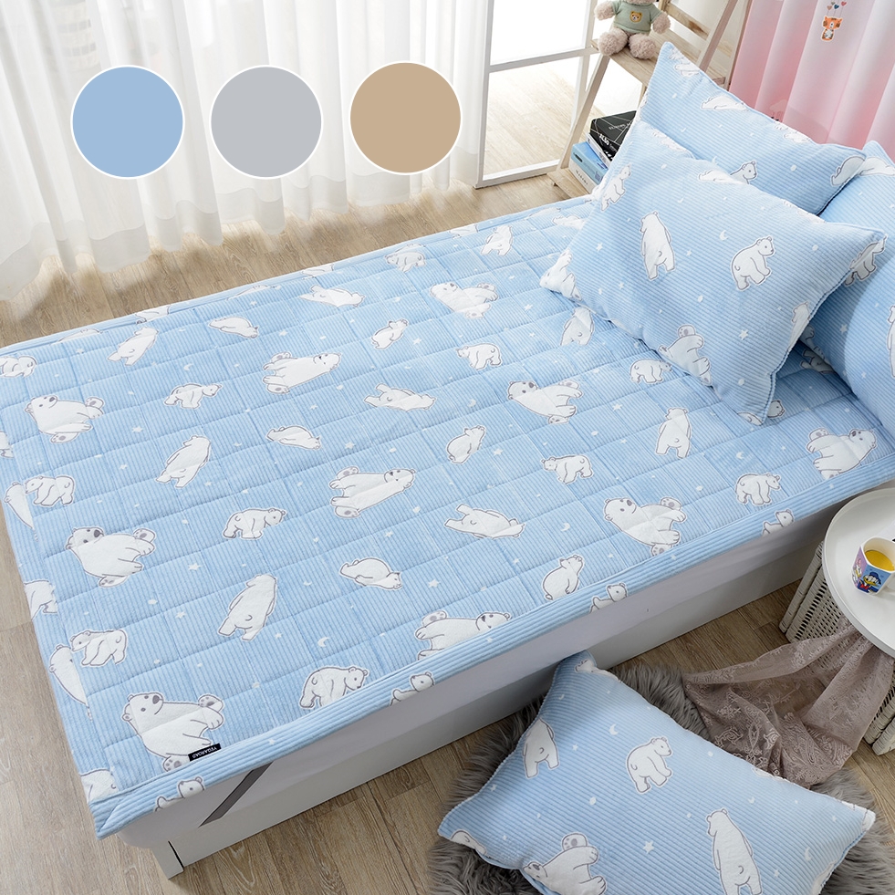 거실패드 겨울 극세사카페트 누빔패드 바닥매트 국산 아이방 카펫트