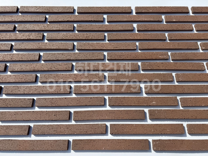 올라운더 점토타일 스틱 (슬림) 240x30x12T 초코브라운 / 하다건재