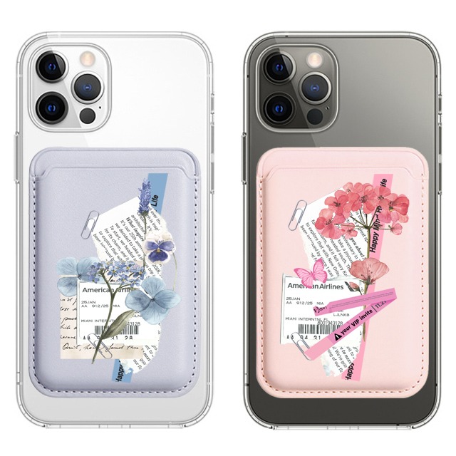 유화 꽃 플라워 맥세이프 카드지갑