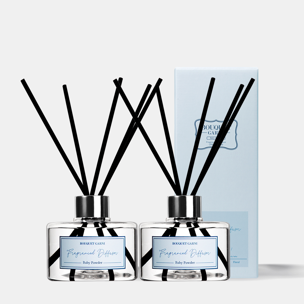 [2개] 부케가르니 디퓨저 200ml 베이비파우더 향