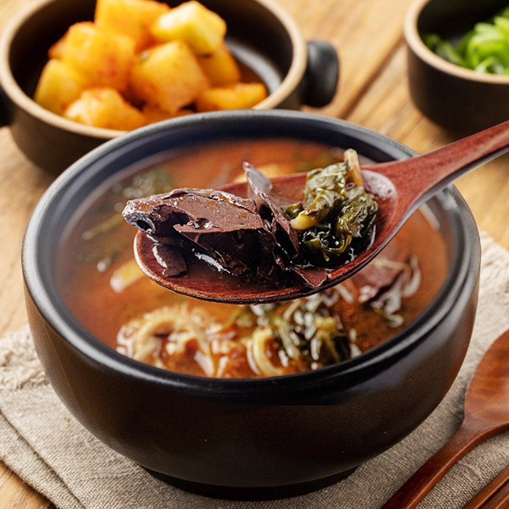 1800g(5-6인분) 블라인드테스트 맛검증 특 양평해장국 우거지 선지 해장국 양곰탕 3개 - 상세 이미지 2