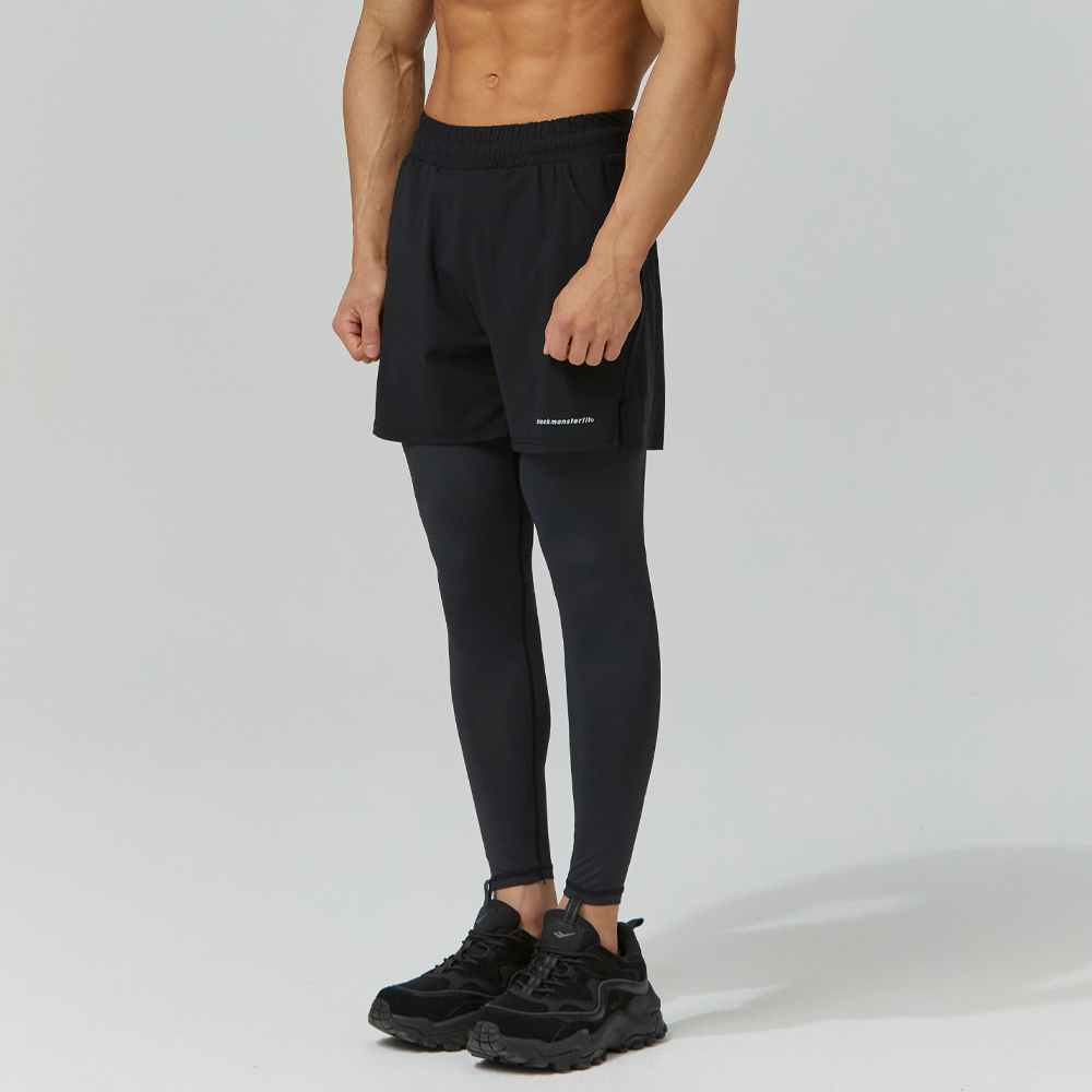 남자 투인원 레깅스 헬스복 트레이닝 운동 바지