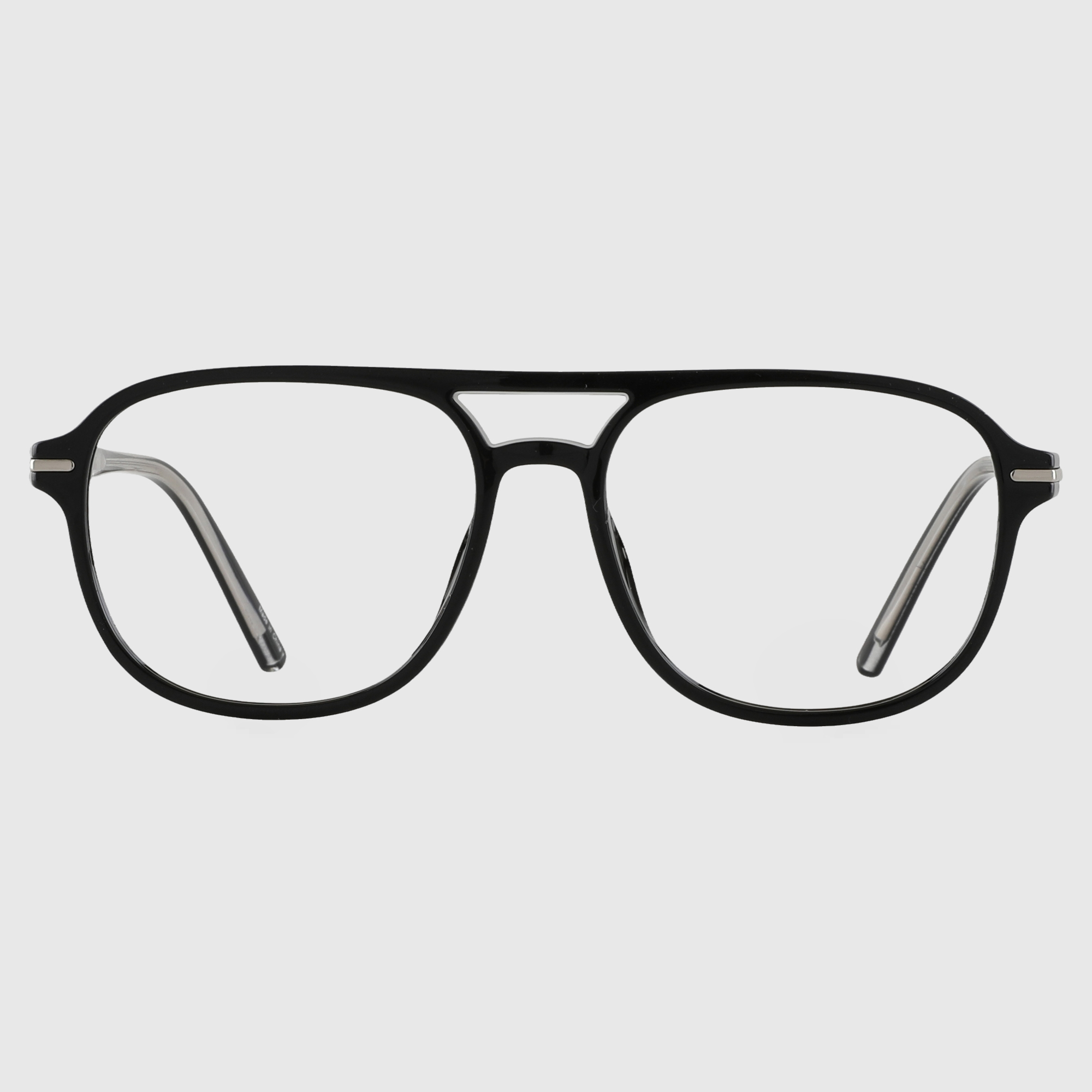 긱시크 안경 얼굴형에맞는 빅사이즈 큰얼굴 투브릿지 검정 투명 뿔테 GIFT 케이스 패키지