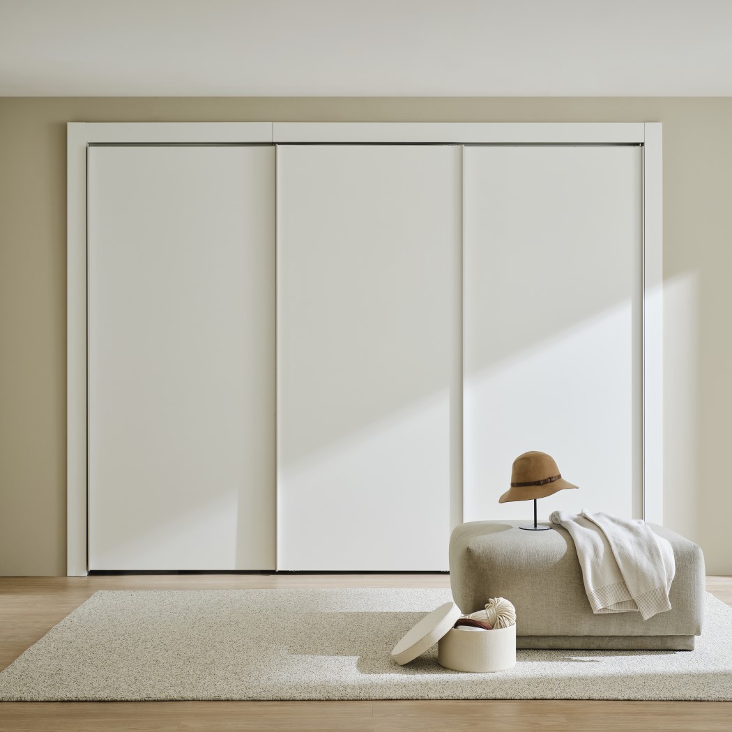 한샘 바이엘 슬라이딩 붙박이장 화이트 행거형 250~260cm