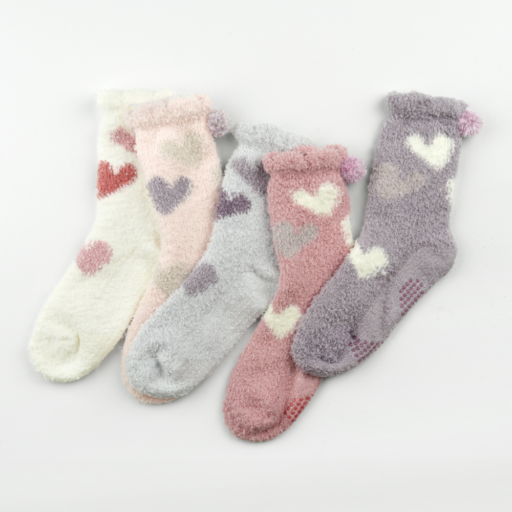 삭피엔스 털 빠짐 없는 미끄럼방지 헤비볼륨 수면양말 긴 롱 임산부 수족냉증 양털