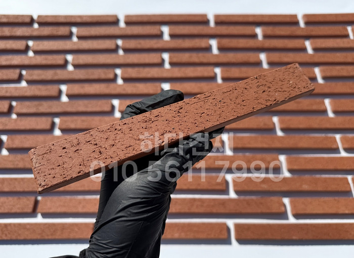 올라운더 점토타일 스틱 (슬림) 240x30x12T 레드 / 하다건재