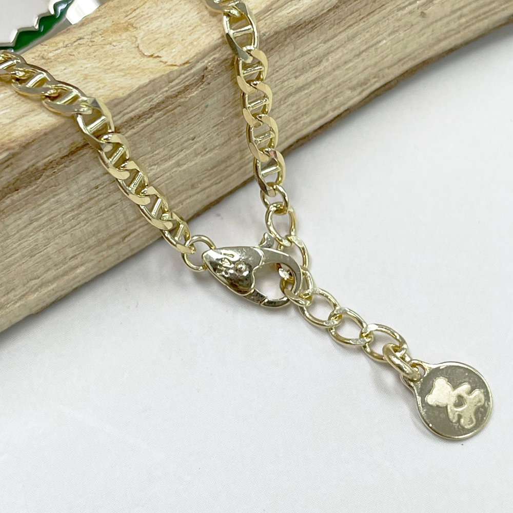 티라노 렉스 공룡 14k gold 금 미아방지팔찌 이미지 6