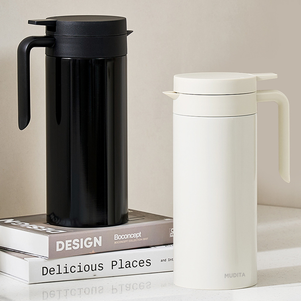 무디타 304 스텐 보온 보냉 슬림 진공 주전자 1.5L 대용량 보온병 저그