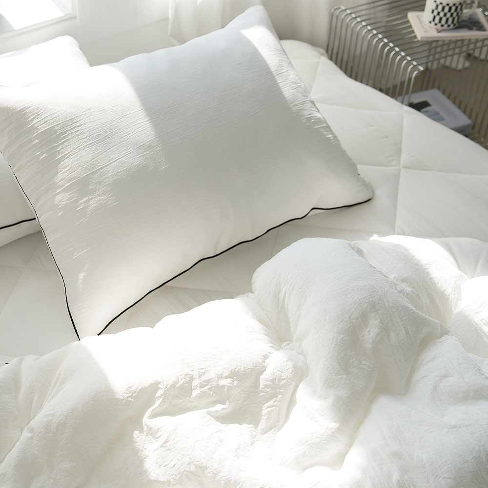 마시멜로 휴비스 에코핫 겨울 두꺼운 모달 차렵이불 발열 옥수수솜