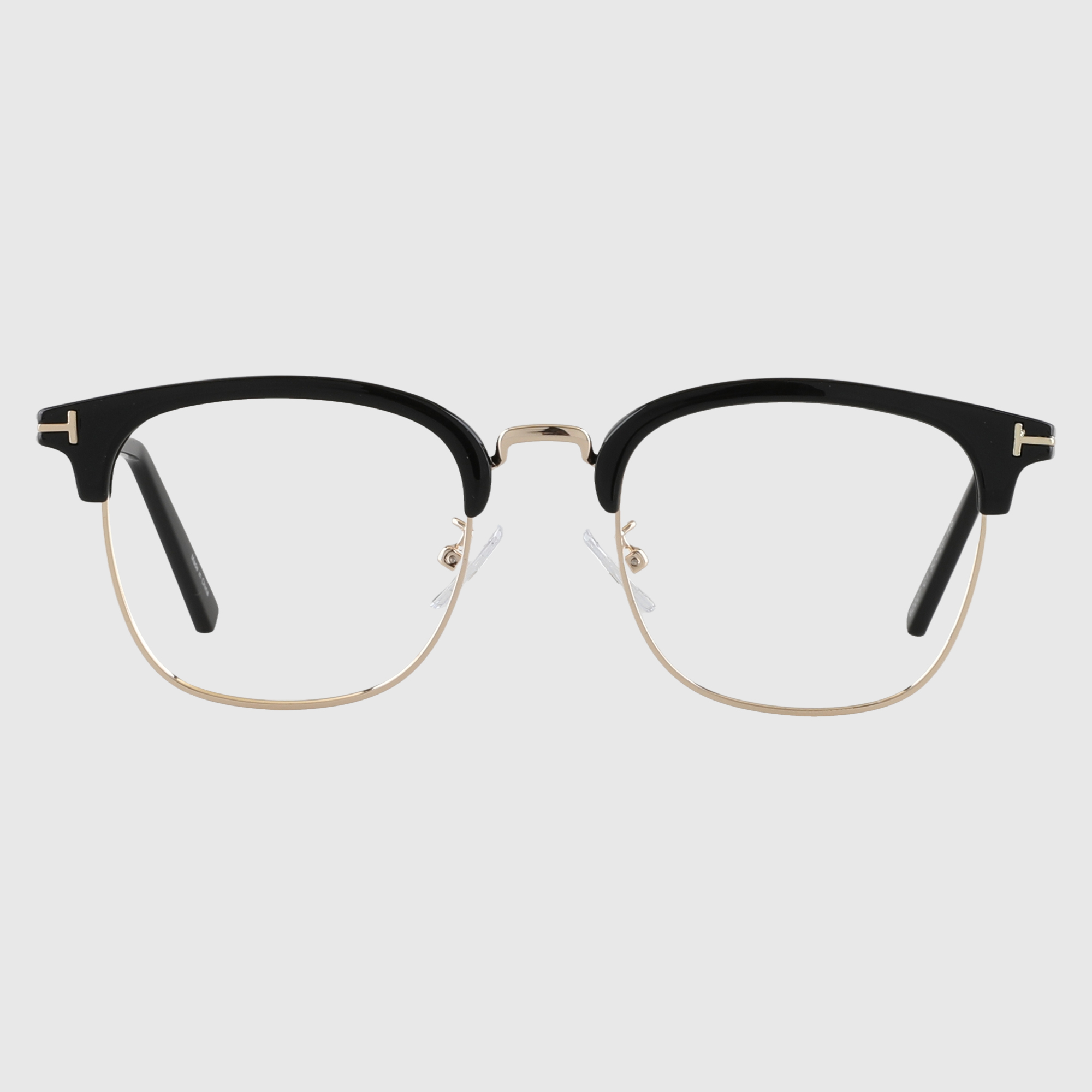 블루라이트차단 사각 하금테안경 반뿔테 반테 가벼운