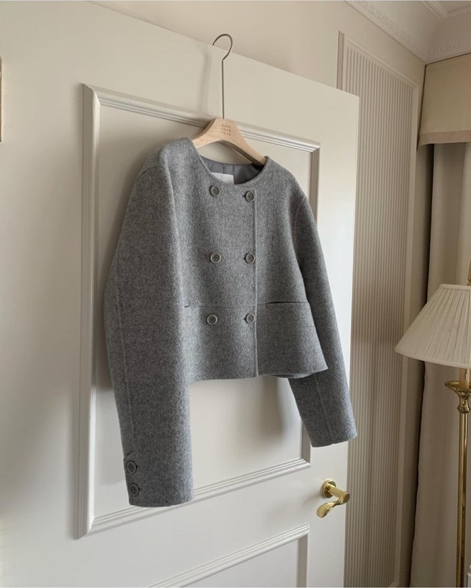 몬느 미니 숏 더블 울 핸드메이드 코트 PYT 프리티영띵 프영띵