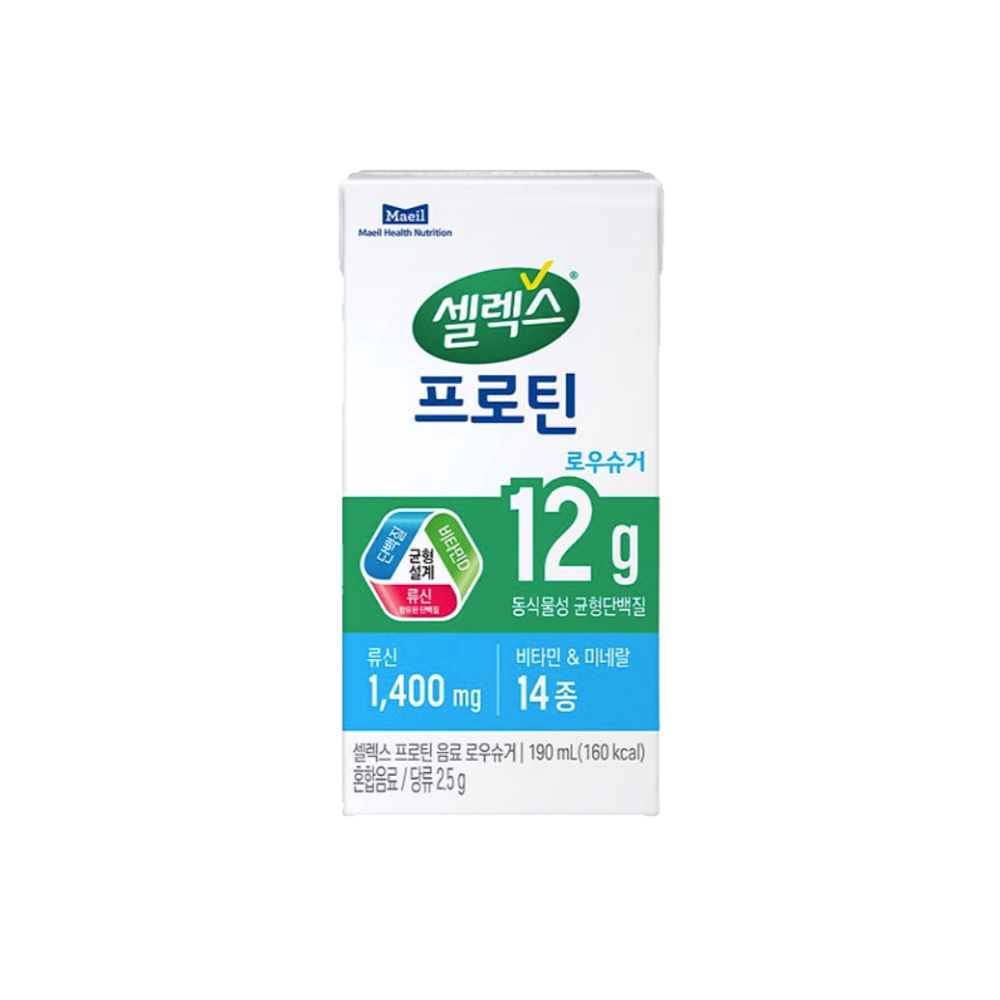 셀렉스 프로틴 음료 로우슈거 매일유업 190ml 24팩X1개 - 상세 이미지 5