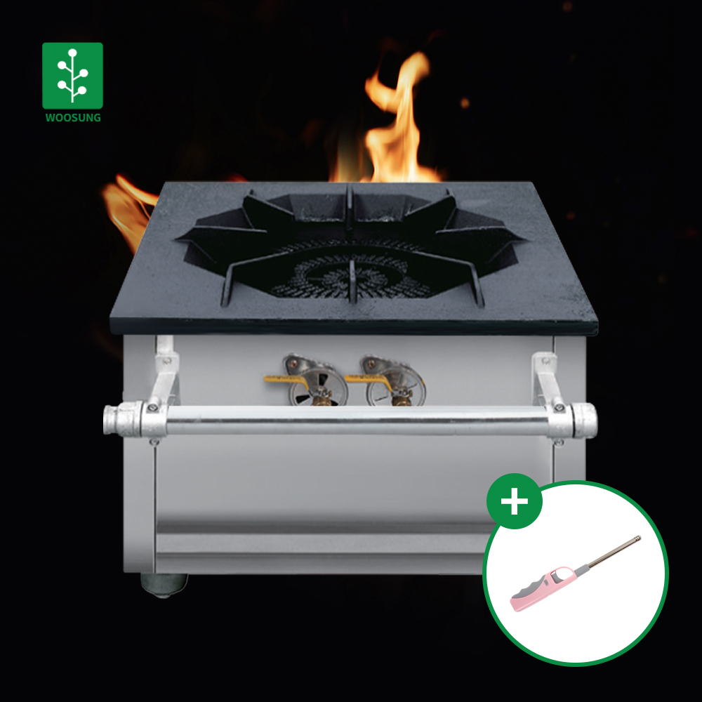 우성 업소용 간택기 가스렌지 화구 LNG 도시가스 중화 간텍기 낮은 렌지 450