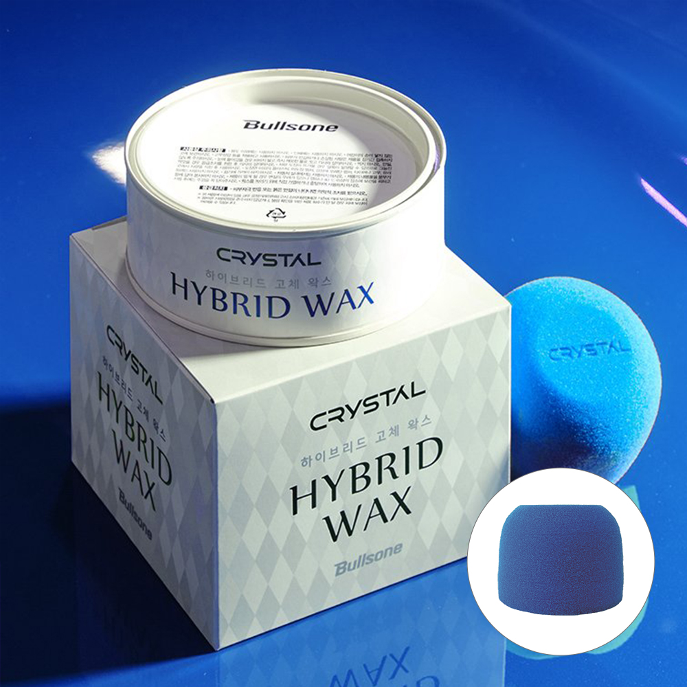 [+스펀지][불스원] 크리스탈 하이브리드 카르나우바 고체왁스 비딩 쉬팅 코팅