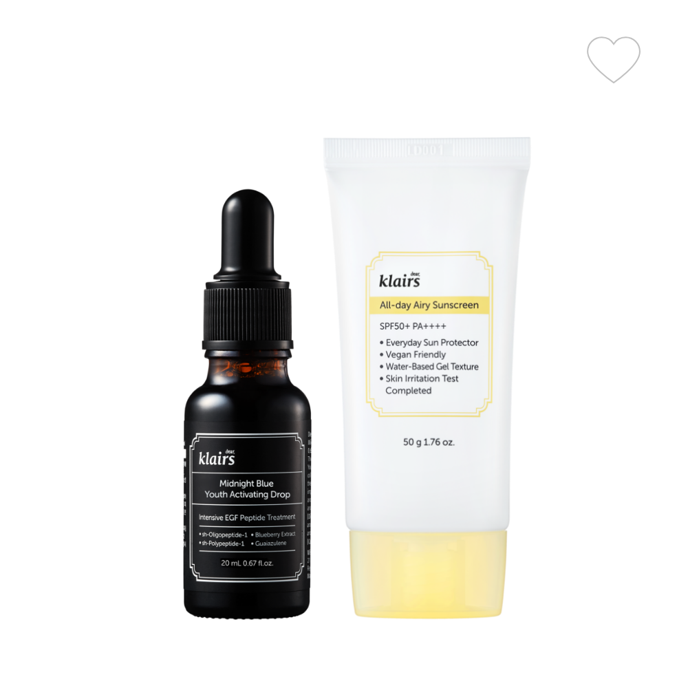 클레어스 블루드롭 20ml + 선크림50g (SPF 50+) 2종 세트 - 상품 이미지