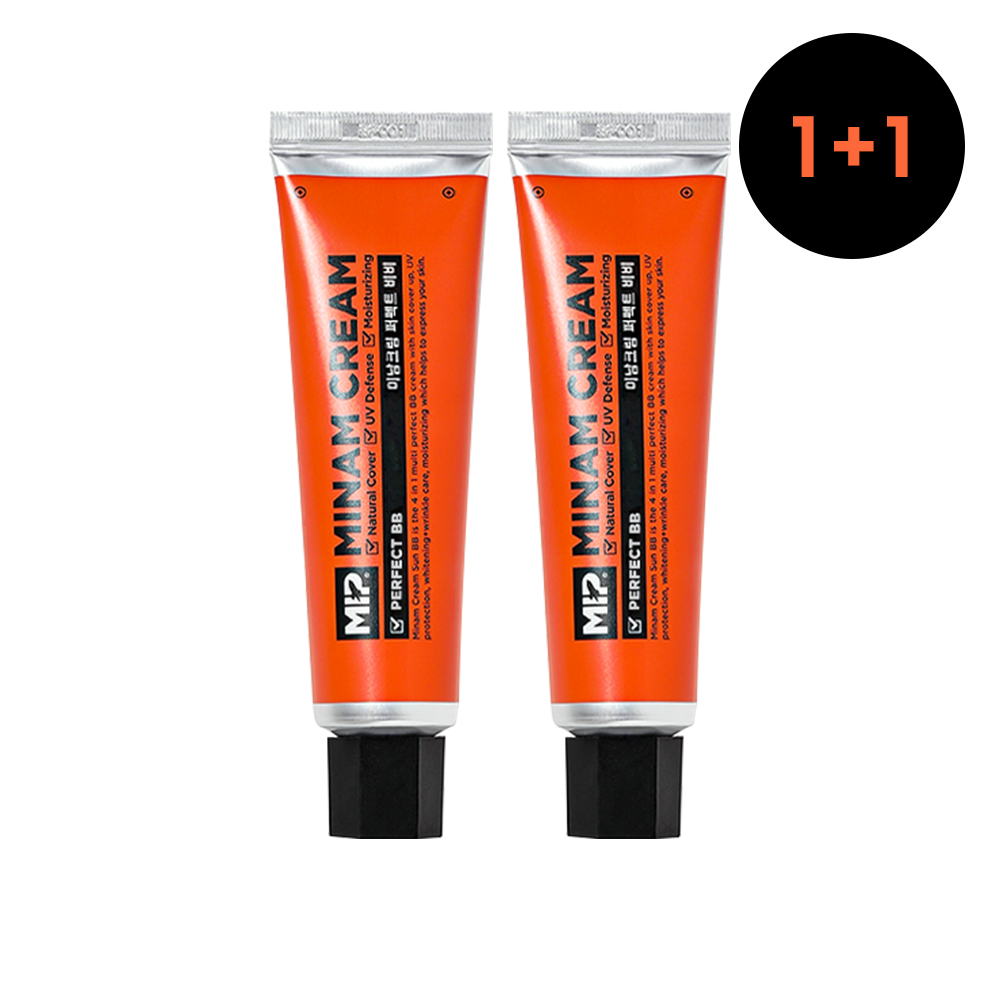 미프 미남크림 남자 썬 비비 커버 크림 50ml 2개입 미백 잡티 커버 자외선 차단 이미지 1