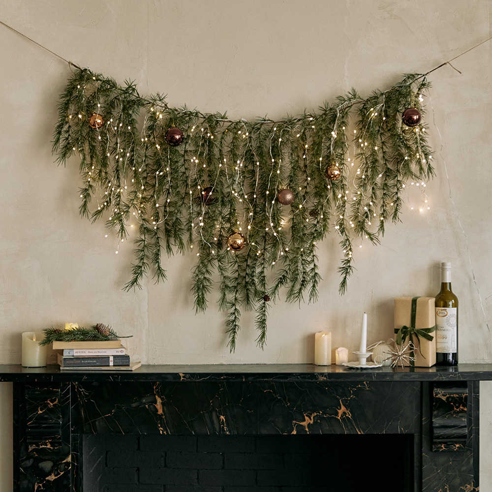 크리스마스 가랜드트리 전구포함 풀세트 앰버 120cm