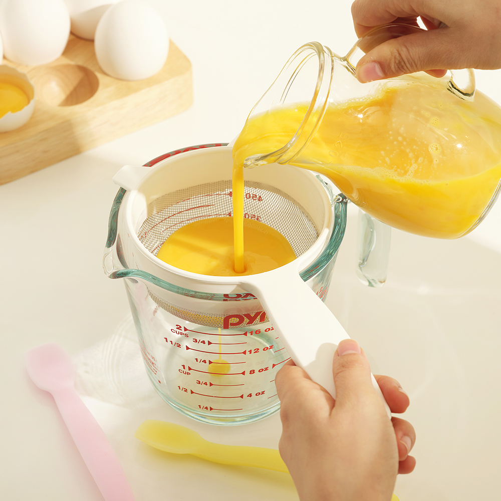 도블레 이유식 항균 거름망 베이킹 채반 채망 60mm 이유식초기 화이트