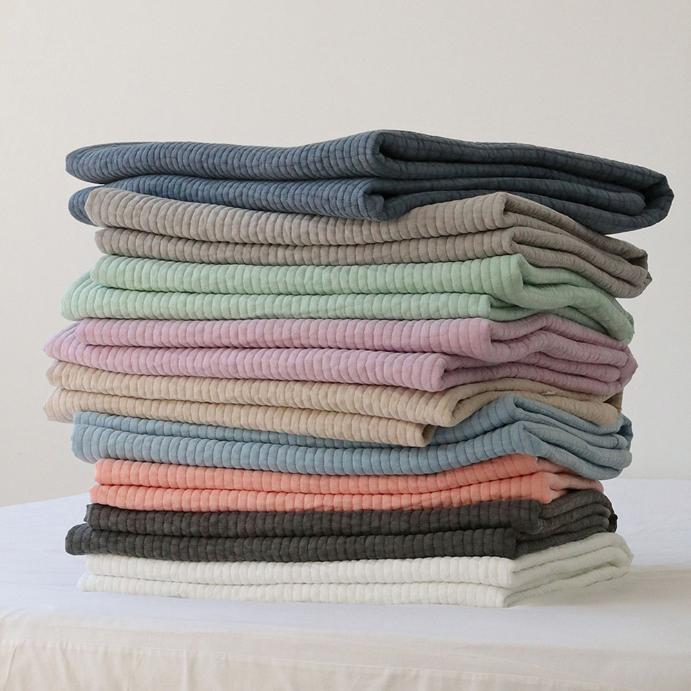 고온에 삶은 국산 침대패드 피그먼트 60수 아사 순면 줄누빔 사계절 스프레드 SS