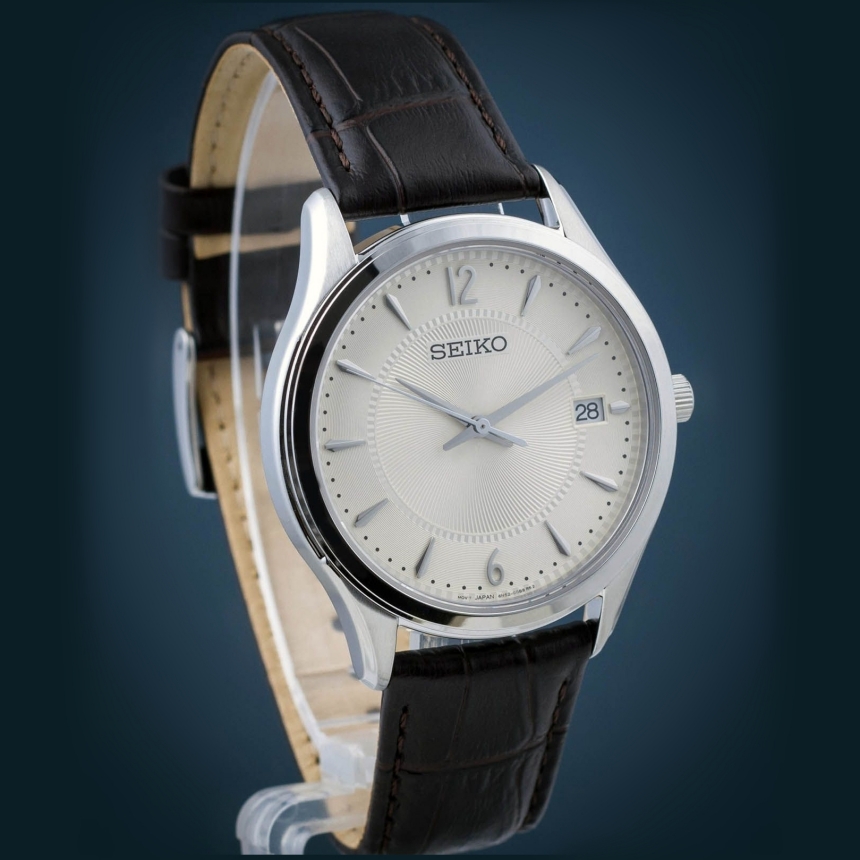 세이코 SEIKO 클래식 빈티지 남자 손목 캐주얼 드레스 시계 SUR421 - 상세 이미지 2