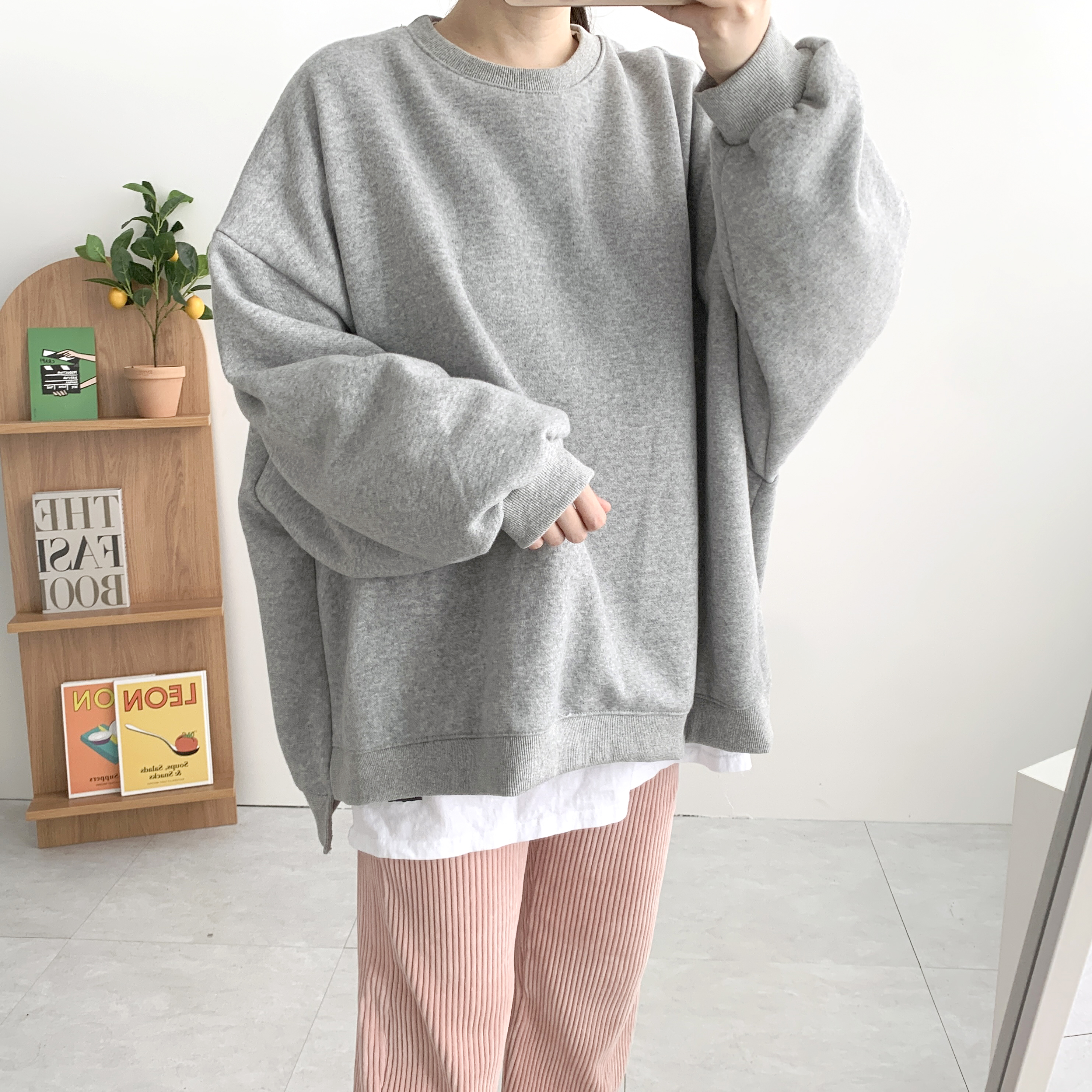 블루 양기모맨투맨 언발맨투맨 임산부맨투맨 이미지 6