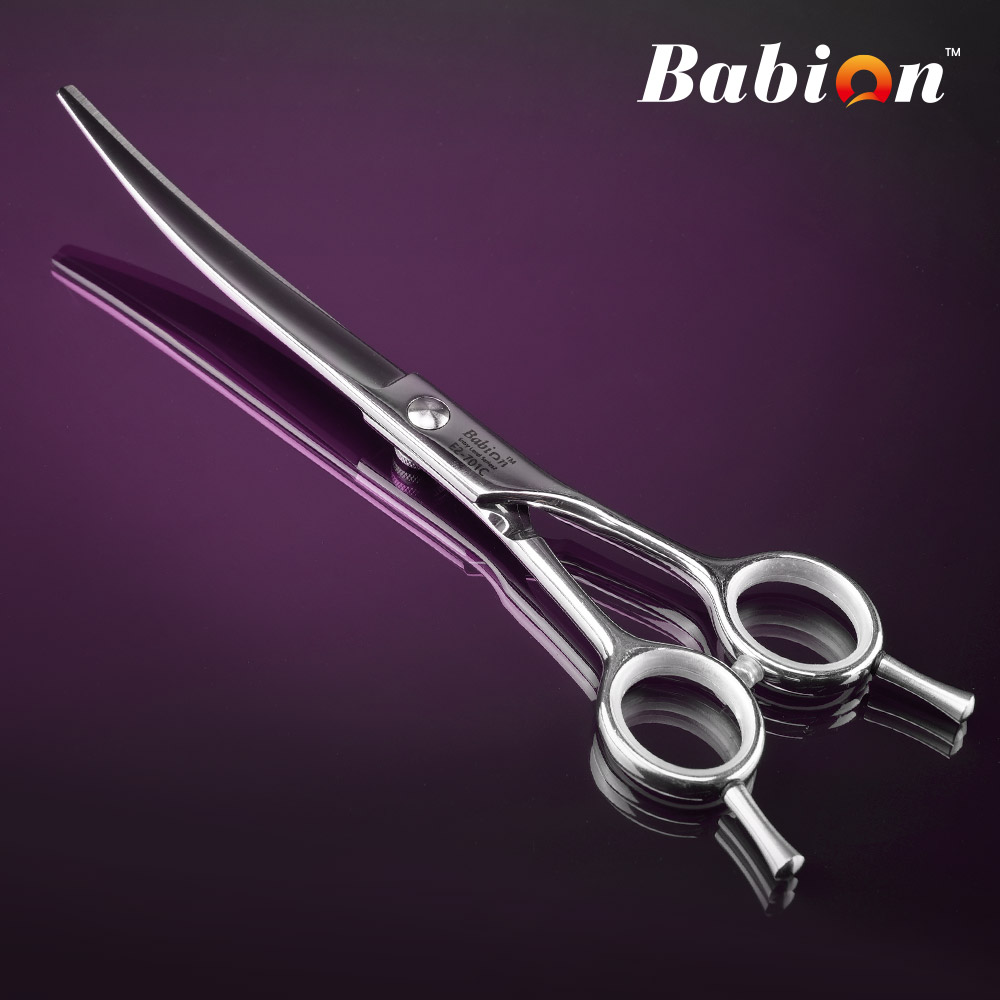 바비온 EL 강아지 애견 커브 가위 미용가위 E2-701C 17.5cm(7인치)