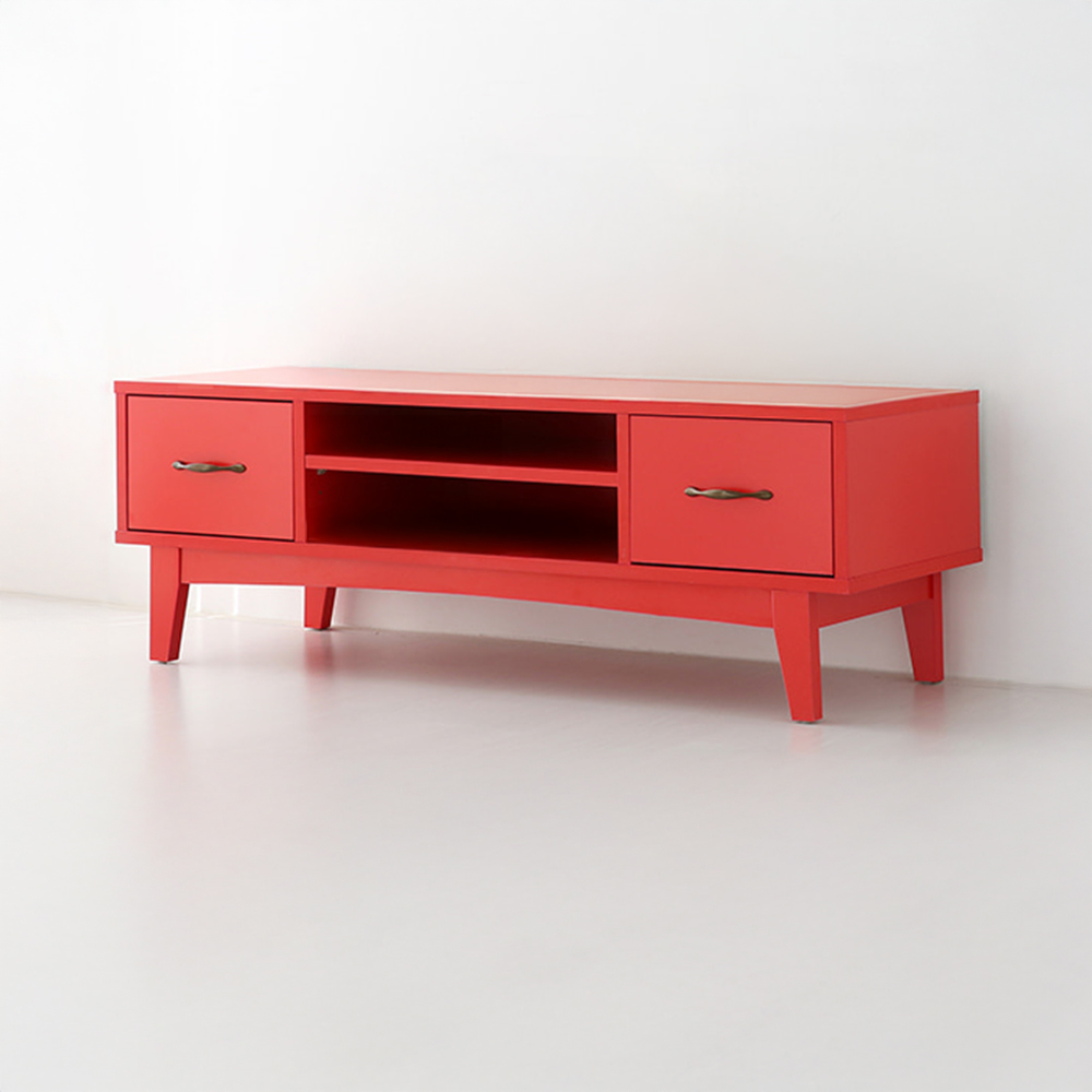 펨바 TV스탠드 6042H 1180mmx390mmx400mm, 레드 9690.2343